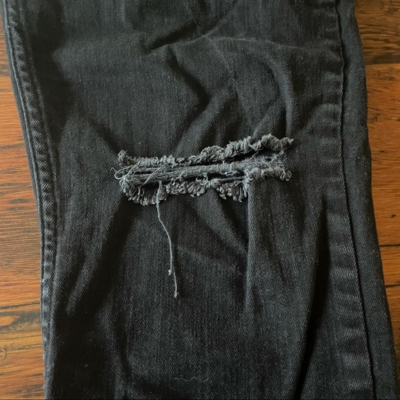 Topman Men's Black Jeans Distressed Size 36 - Picture 11 of 12